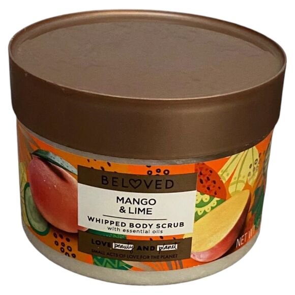Beloved Body Scrub Mango Lime Whipped Essential Oils Love Beauty Planet 10 oz - Picture 6 of 6